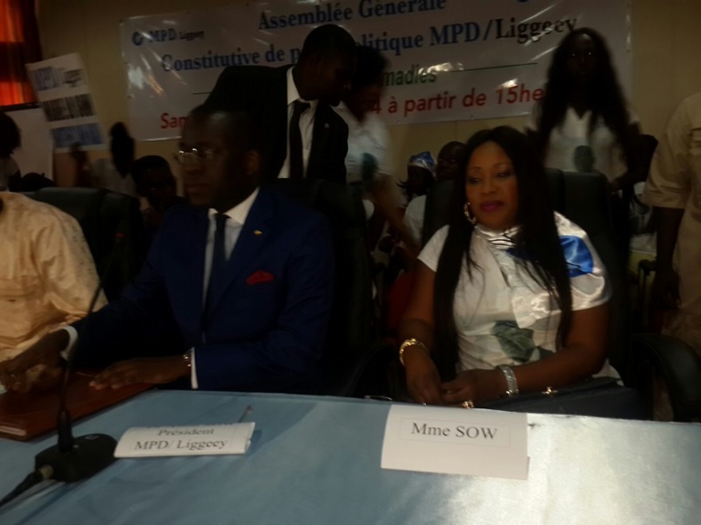 Assemblée générale de parti politique MPD/Liggeey avec le Docteur Aliou Sow candidat à la présidentielle de 2017