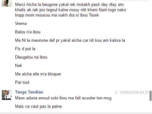 Les 10 mensonges de Varkha Dacosta sur Aichana Aidara et Ibou Touré