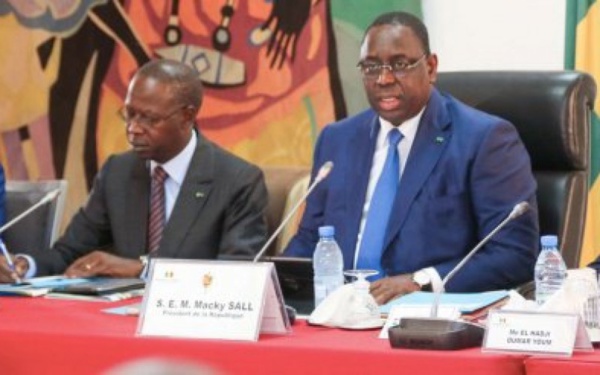 Macky Sall appelle à intensifier le déploiement dynamique de la stratégie nationale d’assainissement urbain Macky Sall appelle à intensifier le déploiement dynamique de la stratégie nationale d’assainissement urbain