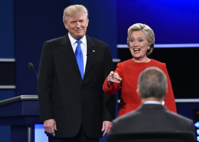 Trump et Clinton s’affrontent dans un débat musclé et tendu