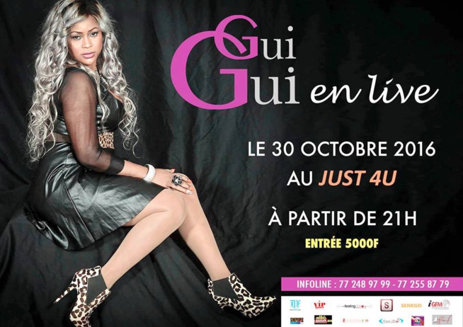 Guigui en live pour la premiere fois au Just 4 U ce 30 octobre.