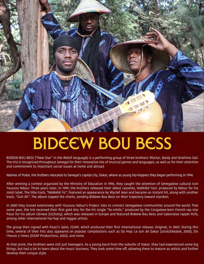 Le groupe Bidew Bou Bess signe un partenariat avec le Label Américain NEW AFRICAN PRODUCTION INC. Le groupe Bidew Bou Bess signe un partenariat avec le Label Américain NEW AFRICAN PRODUCTION INC.