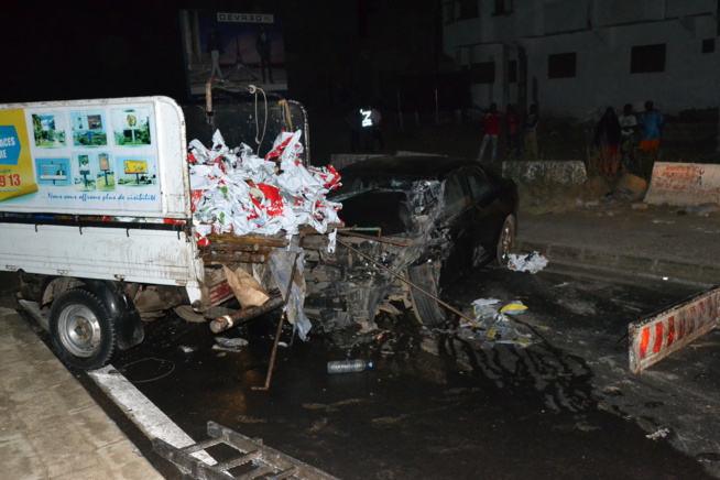 Les images de l'accident survenu ce vendredi à 00H à hauteur du monument de la renaissance.