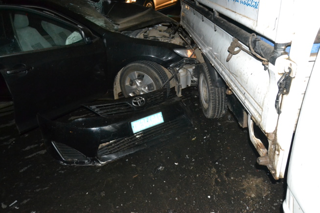 Les images de l'accident survenu ce vendredi à 00H à hauteur du monument de la renaissance.