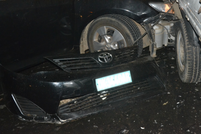 Les images de l'accident survenu ce vendredi à 00H à hauteur du monument de la renaissance.