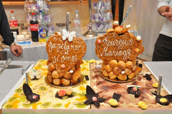 La réception du mariage de l'ex mannequin Gazelia Fall devenue madame Cagnaut à Paris ce 28 octobre.Regardez