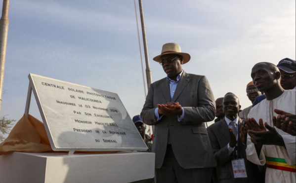 Macky Sall : «Le 22 octobre dernier, nous avons mis en service la centrale solaire de Bokhol de 20 MW, comme promis, nous voici à Malicounda, pour inaugurer une autre centrale de même puissance»