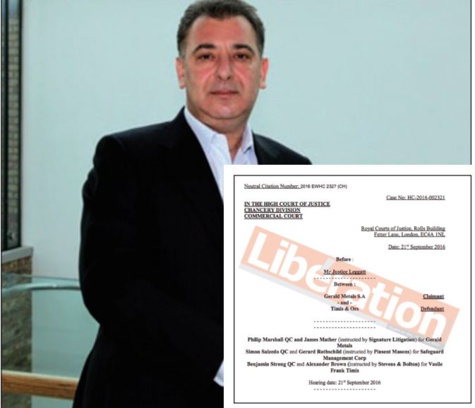 GERALD METALS SA- FRANK TIMIS : Révélations sur un imbroglio juridique à la Haute Cour de Justice d’Angleterre GERALD METALS SA- FRANK TIMIS : Révélations sur un imbroglio juridique à la Haute Cour de Justice d’Angleterre