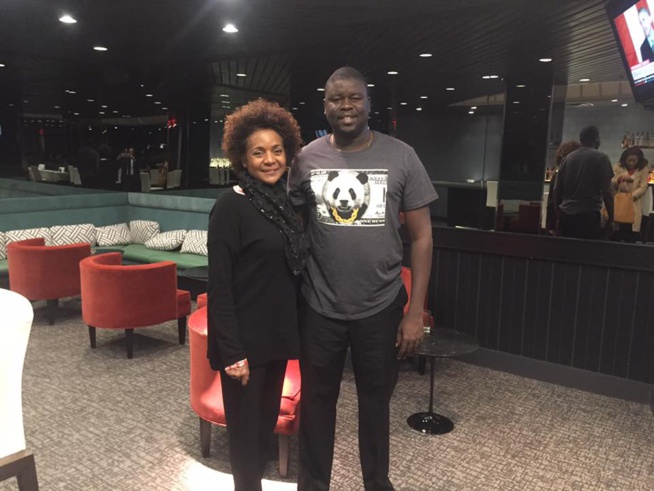 Michaëlle Jean, Secrétaire générale de la Francophonie et Salam Fall, le patron de Seneweb Michaëlle Jean, Secrétaire générale de la Francophonie et Salam Fall, le patron de Seneweb