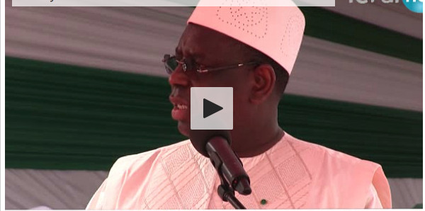 Vidéo : Le discours du président Macky Sall lors de la cérémonie de pose de la première pierre de l'hôpital Khadimou Rassoul (wolof)