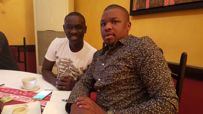 Voyage d'affaires en Guinée, le chanteur Pape Diouf à la rencontre du puissant homme d'affaires Mohamed Sylla de la Guinée avec son fidéle et loyale ami Marcel Djilass et Moustapha Diop.