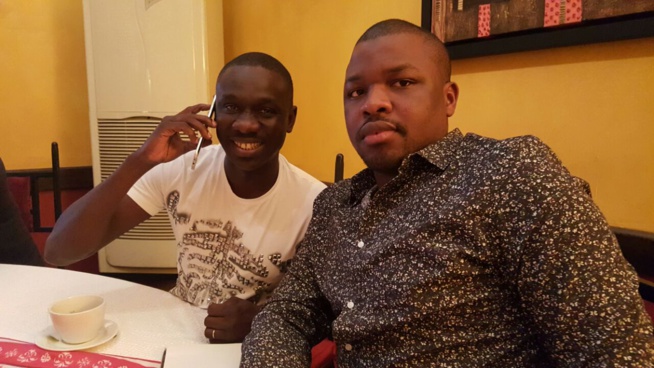 Voyage d'affaires en Guinée, le chanteur Pape Diouf à la rencontre du puissant homme d'affaires Mohamed Sylla de la Guinée avec son fidéle et loyale ami Marcel Djilass et Moustapha Diop.