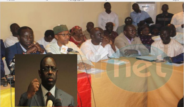 "Annulation" audience entre Macky Sall et «Manko Wattu Sénégal» : L’opposition se rebiffe et menace de boycotter "Annulation" audience entre Macky Sall et «Manko Wattu Sénégal» : L’opposition se rebiffe et menace de boycotter