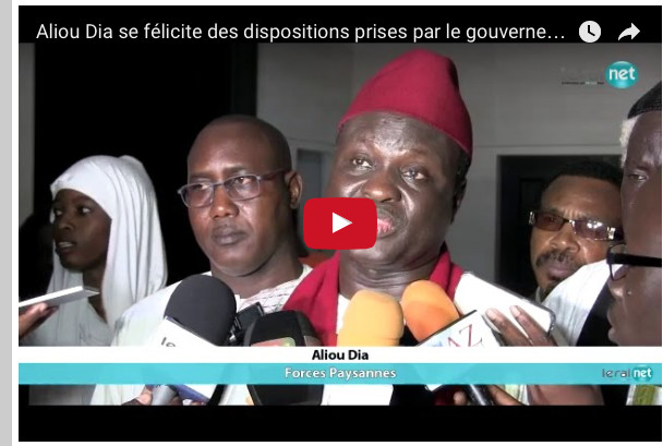Vidéo-Conseil Interministériel consacré à l’arachide: Aliou Dia des «Forces paysannes » félicite le gouvernement