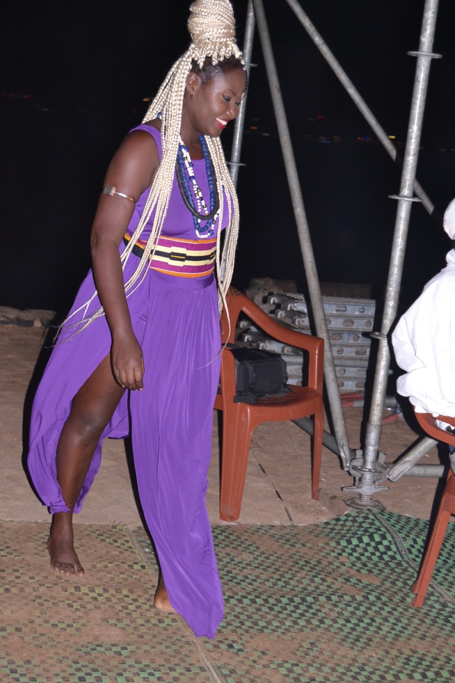 Gorée diaspora festival, l'artiste Maréma Fall met le feu sur scène.
