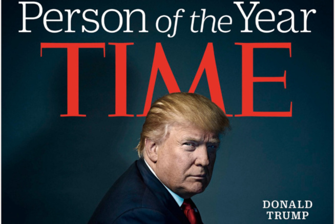 Donald Trump désigné "personnalité de l'année" 2016 par le magazine Times Donald Trump désigné "personnalité de l'année" 2016 par le magazine Times