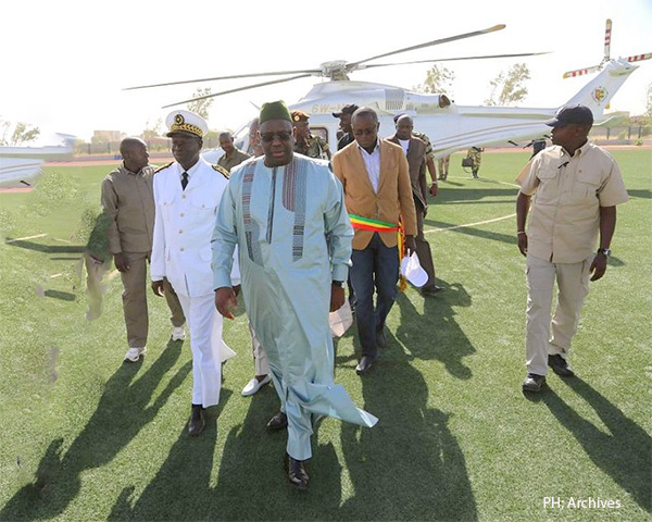 Journée nationale de l’élevage : Arrivée du Chef de l’Etat à Ndioum Journée nationale de l’élevage : Arrivée du Chef de l’Etat à Ndioum