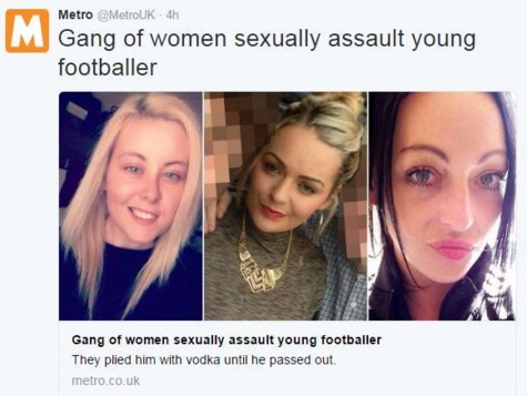 Piégé et violé... par un gang de filles Piégé et violé... par un gang de filles