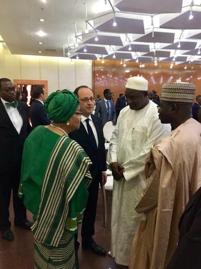 Image exclusives ! Adama Barrow au sommet de Bamako