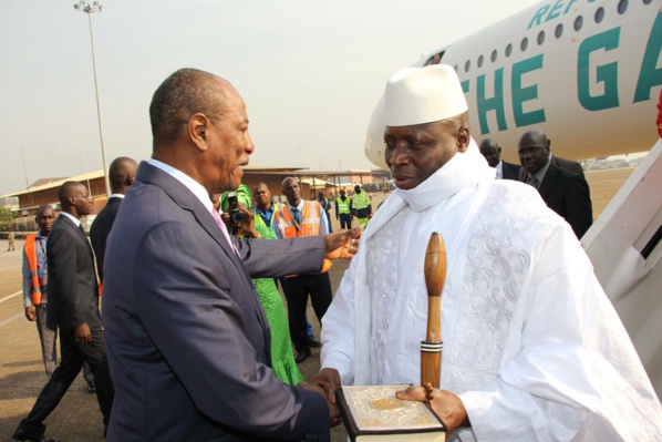 Gambie-Dernier ultimatum ce vendredi à midi : Ultime effort diplomatique d’Alpha Condé pour raisonner Yahya Jammeh Gambie-Dernier ultimatum ce vendredi à midi : Ultime effort diplomatique d’Alpha Condé pour raisonner Yahya Jammeh