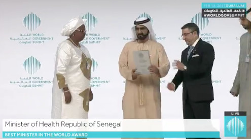 Dubaï: Awa Marie Coll Seck récompensée au Sommet mondial des Gouvernements comme ‘’meilleur ministre’’ Dubaï: Awa Marie Coll Seck récompensée au Sommet mondial des Gouvernements comme ‘’meilleur ministre’’