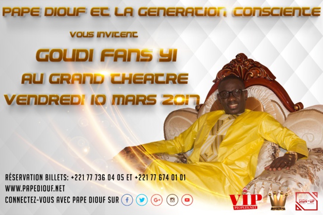 LE 10 MARS, Pape Diouf à la rencontre de ses fans au grand théâtre. LE 10 MARS, Pape Diouf à la rencontre de ses fans au grand théâtre.