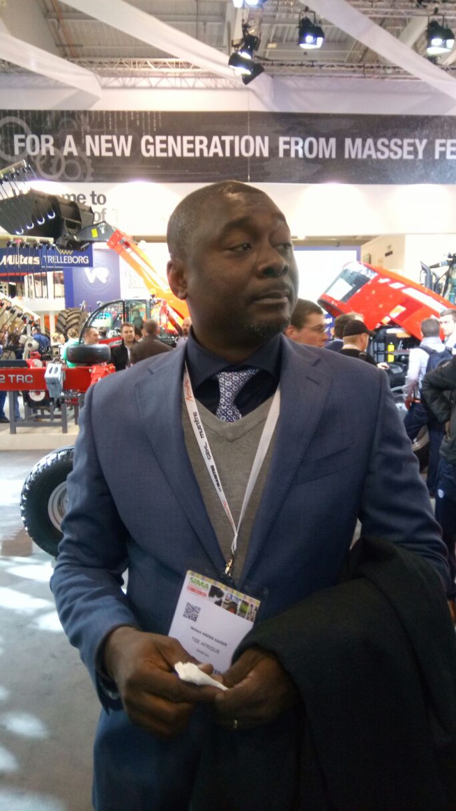 Ckeikh Amar Président de HOLDING AMAR et son vice président Kader Ndiaye au Salon de l'agriculture à Paris.
