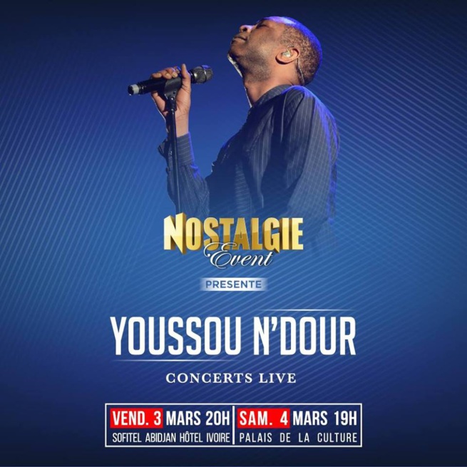 Yousou Ndour en concert Live à Abidjan ces 3 et 4 mars Yousou Ndour en concert Live à Abidjan ces 3 et 4 mars