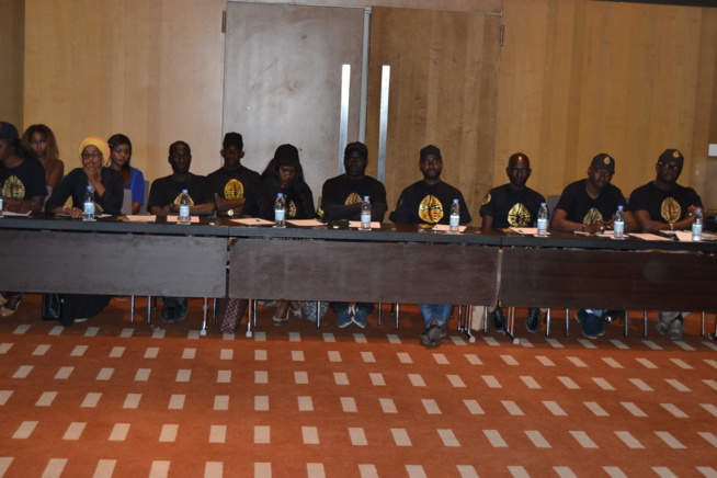 CAURIS D'OR:Réunion technique, le PDT Mbagnick Diop et son staff pour les réglages sur la communication de la 13 éditions