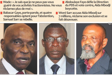 Coulisses de l'exclusion de Pape Samba Mboup et de Farba Senghor: Comment le Pds a volé en éclats Coulisses de l'exclusion de Pape Samba Mboup et de Farba Senghor: Comment le Pds a volé en éclats
