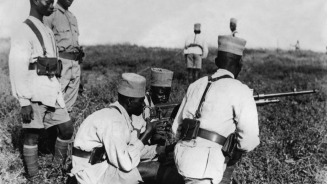 FRANCE: 28 tirailleurs sénégalais naturalisés à l'Élysée FRANCE: 28 tirailleurs sénégalais naturalisés à l'Élysée