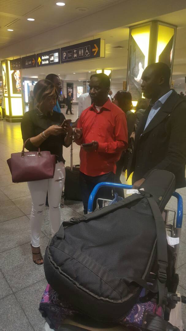 L'arrivé de Pape Diouf à Montréal en images. L'arrivé de Pape Diouf à Montréal en images.