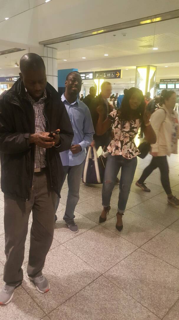 L'arrivé de Pape Diouf à Montréal en images. L'arrivé de Pape Diouf à Montréal en images.