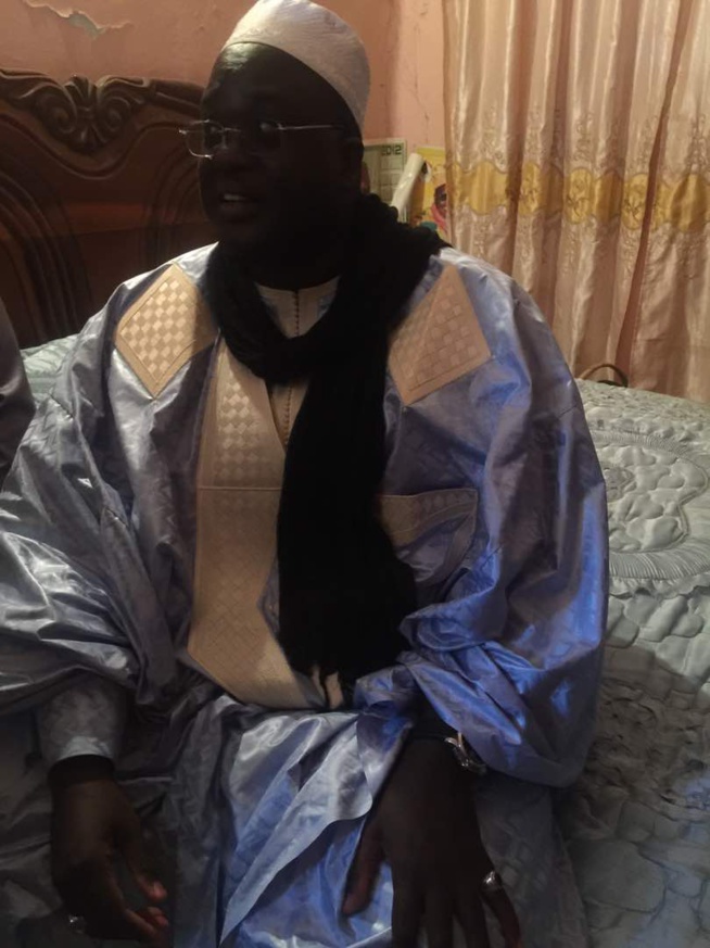 Serigne Abdou Lahat Gaindé Fatma, chargé de la com du grand Magal de Touba en compagnie de Serigne Abdourahmane de feu Serigne Kosso à Mbao.