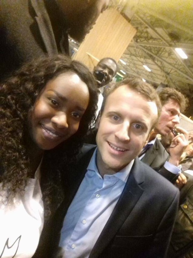 Penda Sylla, la fille de l'ancien DG de la RTS Matar Sylla avec Emmanuel Macron Penda Sylla, la fille de l'ancien DG de la RTS Matar Sylla avec Emmanuel Macron