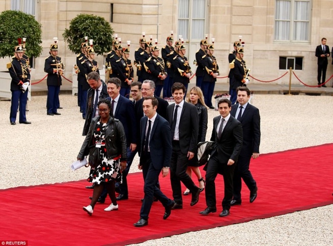 Sibeth Ndiaye, la Sénégalaise décontractée à l'investiture de Macron