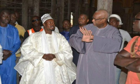 Mosquée Massalikoul Jinane : Serigne Bass Abdou Khadre, a procédé ce mardi à la visite des chantiers