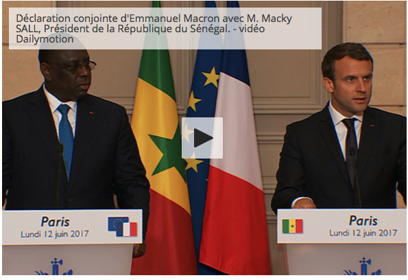 Emmanuel Macron : « Le Sénégal jouit d’une croissance remarquable qui démontre la solidité et l’attractivité de son économie »