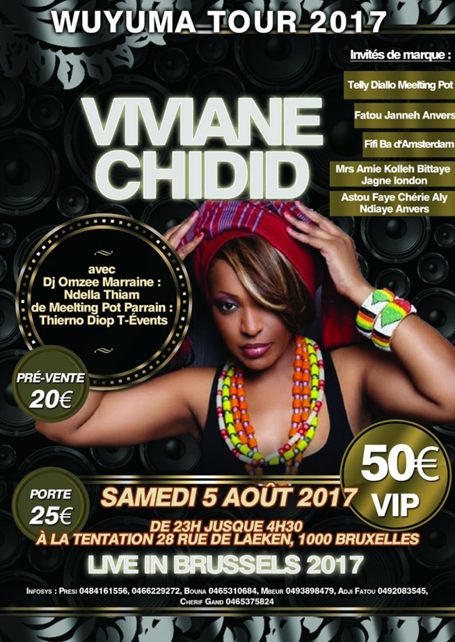 "WUYUMA TOUR" VIVIANE CHIDID EN LIVE LE 05 AUOT À BRUXELLES EN BELGIQUE. "WUYUMA TOUR" VIVIANE CHIDID EN LIVE LE 05 AUOT À BRUXELLES EN BELGIQUE.