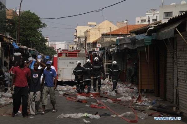 Kaolack: Les commerçants lancent un appel aux autorités suite à l'incendie du marché central Kaolack: Les commerçants lancent un appel aux autorités suite à l'incendie du marché central