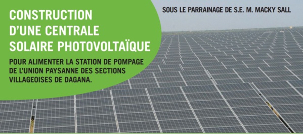 Dagana: Une centrale solaire photovoltaïque pour alimenter la station pompage de l’Union paysanne des sections villageoises Dagana: Une centrale solaire photovoltaïque pour alimenter la station pompage de l’Union paysanne des sections villageoises