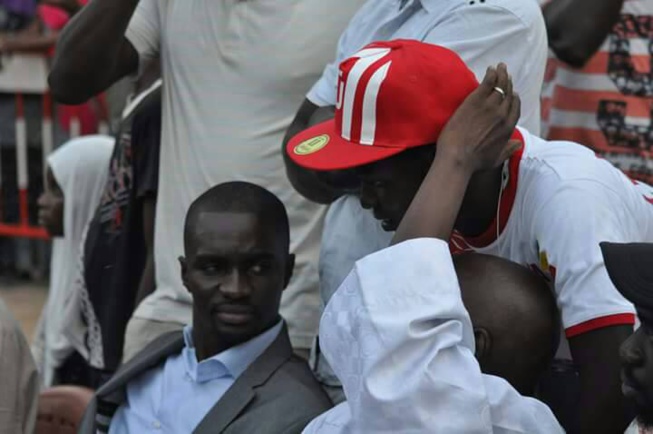 Go faye coordonnateur du mouvement Re'action et tête de liste du département de Dakar de la coalition benenn batt bu bess à l'open press de son ami et frère modou lo