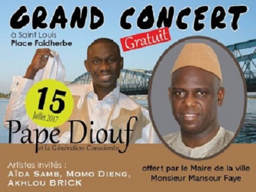 Bousculade mortelle à Demba DIOP : le concert gratuit de Pape Diouf à Saint-Louis, annulé.