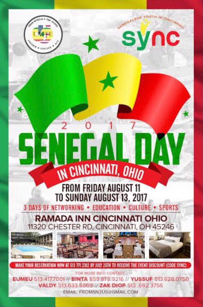 FROM SENEGAL TO THE STATES, vous donne rendez-vous du 11 au 13 aout à Cincinati FROM SENEGAL TO THE STATES, vous donne rendez-vous du 11 au 13 aout à Cincinati