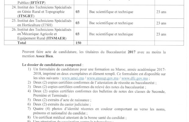 Le Maroc Offre 150 Bourses D’études Aux Nouveaux Bacheliers Sénégalais Pour 2017/2018 (Dépôts Ouverts) Le Maroc Offre 150 Bourses D’études Aux Nouveaux Bacheliers Sénégalais Pour 2017/2018 (Dépôts Ouverts)