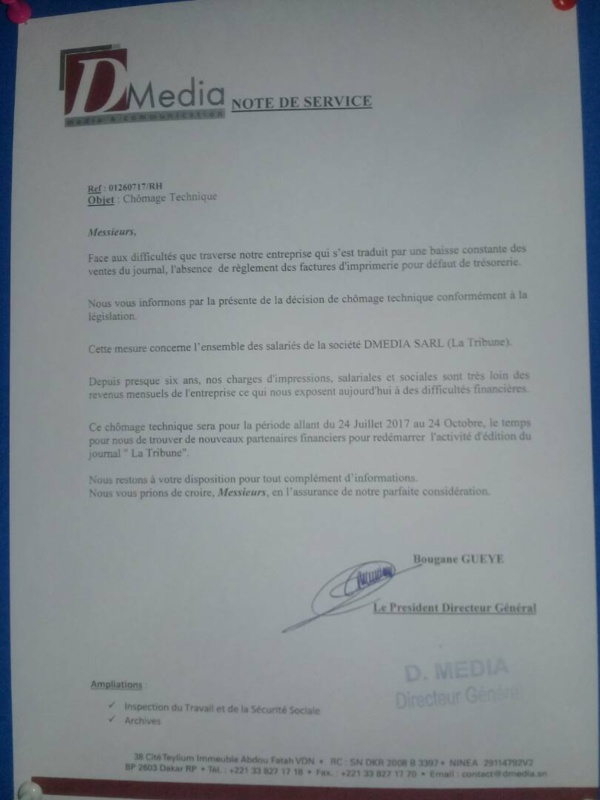 Groupe D-Médias : Non à la dictature de Bougane Guèye Dany ( Les employés de Sentv ) Groupe D-Médias : Non à la dictature de Bougane Guèye Dany ( Les employés de Sentv )
