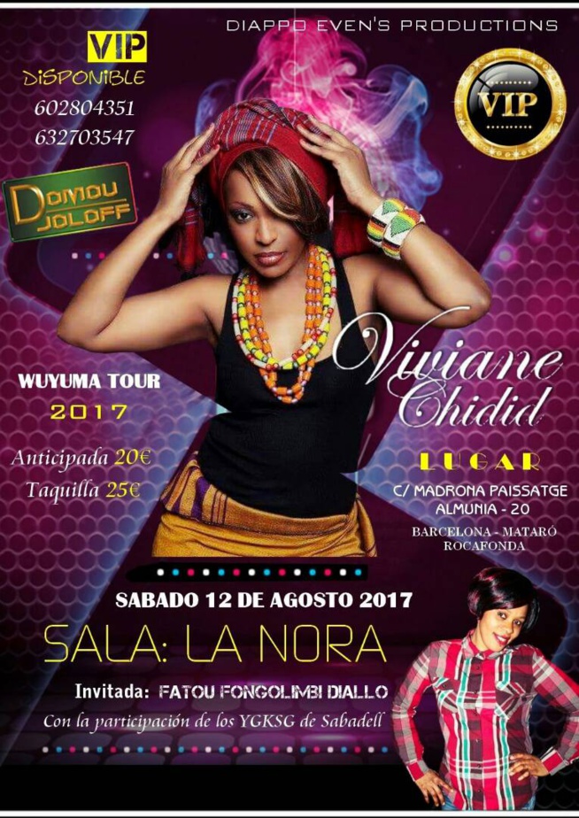 Arrivé de "DJOLOF BAND" de Viviane Chidid pour la soirée du samedi 12 aout à Matora. REGARDEZ