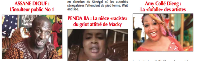 ASSANE DIOUF, PENDA BA, AMY COLLE DIENG ET S’ILS SYMBOLISAIENT LE NOUVEAU TYPE DE SÉNÉGALAIS ? ASSANE DIOUF, PENDA BA, AMY COLLE DIENG ET S’ILS SYMBOLISAIENT LE NOUVEAU TYPE DE SÉNÉGALAIS ?