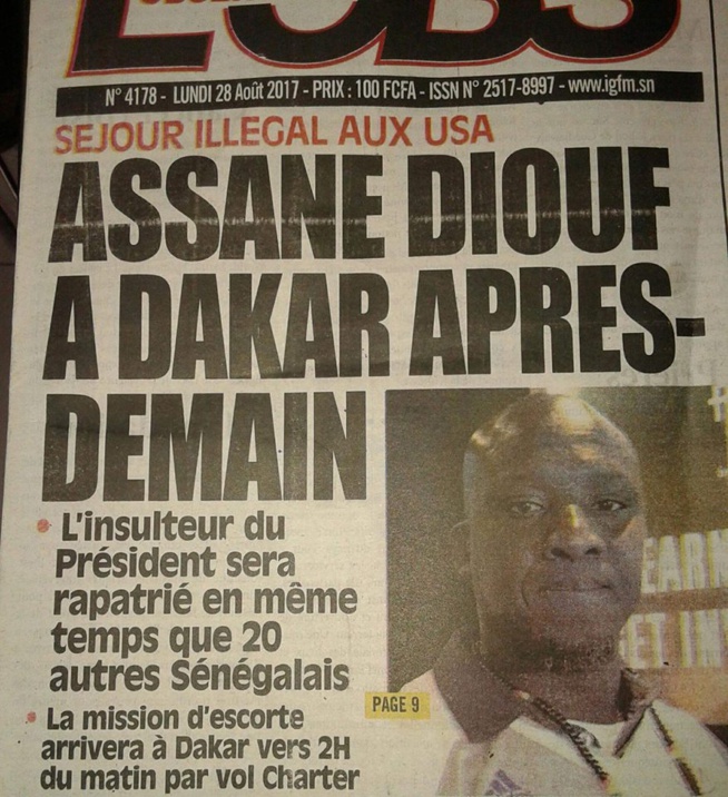 Video: Assane Diouf arrive au Sénégal… Découvrez la réaction surprenante de Francoise Helene Gaye Video: Assane Diouf arrive au Sénégal… Découvrez la réaction surprenante de Francoise Helene Gaye