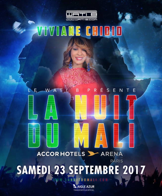 Viviane Chedid à Accor Hotel Arena Berçy ce 23 septembre pour la nuit du Mali.